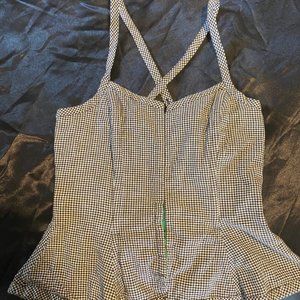 Vintage Hook and Eye Fitted Tank